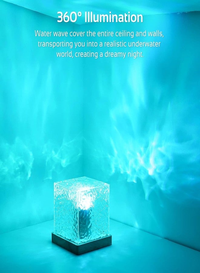 Desidiya Projector Lights Ocean Wave, Romantic Warm Ocean Wave Water Night Light Projector 3D Water Wave Effect, Romantic Led Light Projector USB Powered (Pack of 1) - Acrylic - Image 5