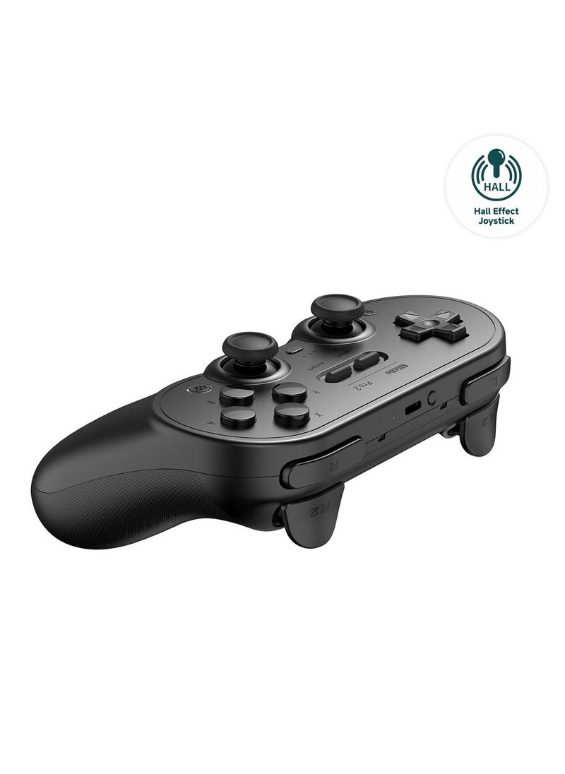 ماركة غير محددة Pro 2 Bluetooth Controller for Switch, Hall Effect Joystick Update, Wireless Gaming Controller for Switch, PC, Android, and Steam Deck  Apple (Black)  - Image 3