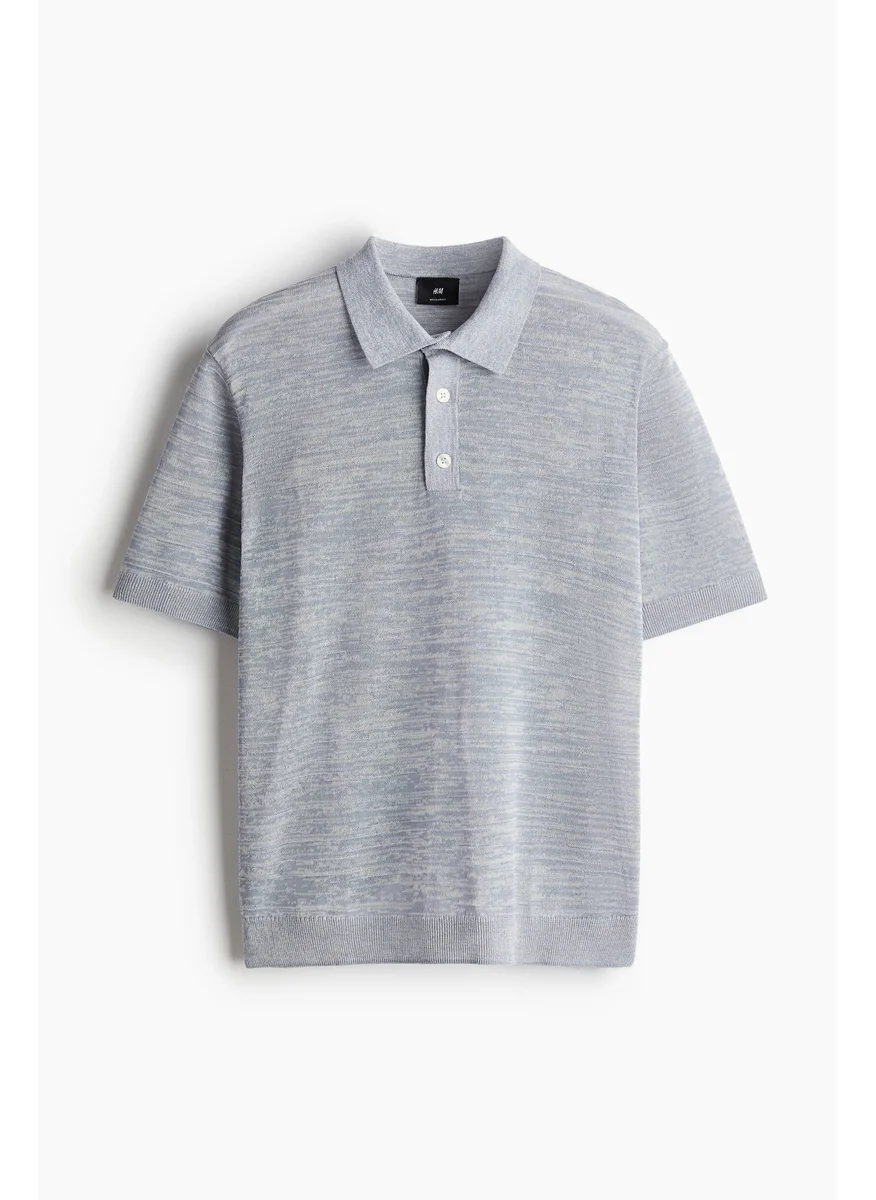 اتش اند ام Regular Fit Fine-Knit Polo Shirt