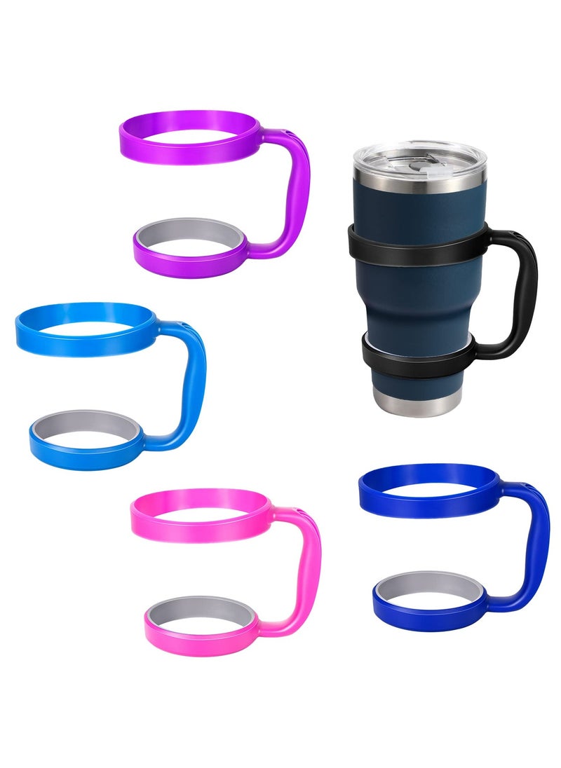 SYOSI SYOSI 5Pcs Tumbler Handle, Tumbler Holder for 30 oz of RTIC, SUNWILL, Tervis All Brand Travel Tumbler Cup Mug Simple Modern (5 Colors)  - Image 1