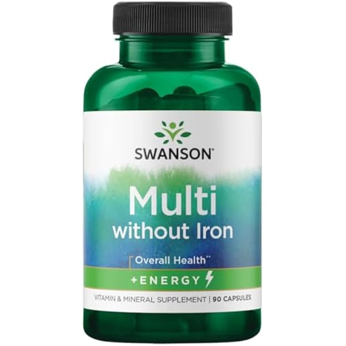 Swanson Active One Multivitamin Without Iron 90 Capsules - Image 1