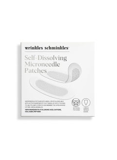WRINKLES SCHMINKLES Self-Dissolving Microdart Patch for Face - Target & Reduce Wrinkles, Ultimate Facial Hydration and Rejuvenation (4 pairs)  - Image 1