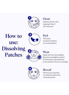 WRINKLES SCHMINKLES Self-Dissolving Microdart Patch for Face - Target & Reduce Wrinkles, Ultimate Facial Hydration and Rejuvenation (4 pairs)  - Image 4