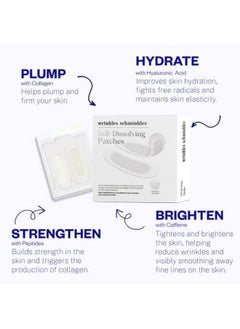 WRINKLES SCHMINKLES Self-Dissolving Microdart Patch for Face - Target & Reduce Wrinkles, Ultimate Facial Hydration and Rejuvenation (4 pairs)  - Image 2