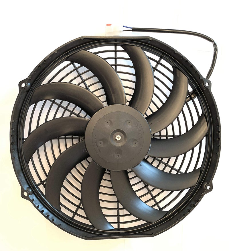 SPAL سبال 30101522 مروحة سحب 12 بوصة شفرات منحنية 12 فولت عالية الأداء 1226 cfm VA10-AP50/C-61A - Image 1