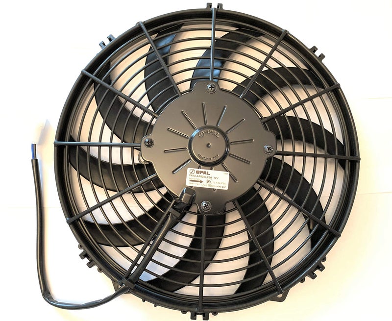 SPAL سبال 30101522 مروحة سحب 12 بوصة شفرات منحنية 12 فولت عالية الأداء 1226 cfm VA10-AP50/C-61A - Image 2