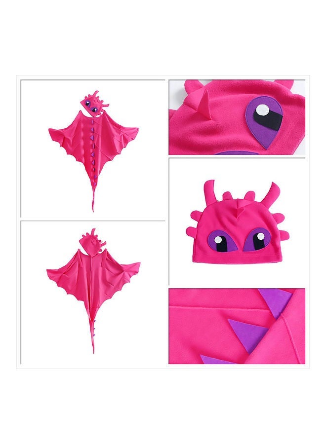 NIBEMINENT Children's Dinosaur Cloak Hat Mask Cosplay Costume Set For 3-8Year 120cm - Image 2