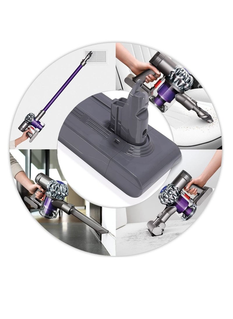 21.6V 75.6Wh Battery for Dyson V6 SV04 DC58 DC59 DC61 DC62 DC72 DC74 595 650 770 880 vtc4 Absolute Animal Motorhead Slim SV03 SV05 SV06 SV07 SV09Handheld Vacuum Cleaner 3500mAh - Image 3