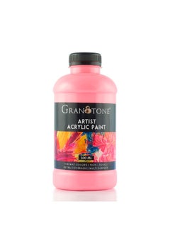 Granotone GRANOTONE Acrylic Colour Art and Craft Paint, DIY Paint, Rich Pigment, Non-Craking Paint for Canvas, Wood, Leather, Earthenware, Metal 500 ml (PINK)  - Image 1