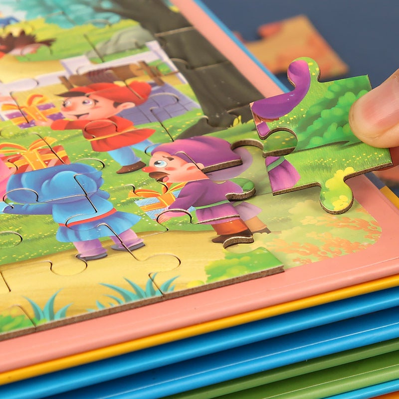 Wooden Three-In-One Folding Magnetic Advanced Spelling Book Children'S Early Education Cognitive Mental Development Educational Toys - Image 5