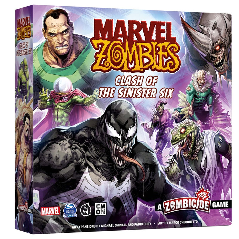 CMON Marvel Zombies A Zombicide Game Clash of The Sinister Six Heroes vs Villains in a Zombie Apocalypse Cooperative Strategy Game Ages 14 16 Players 90 Minute Playtime Made by CMON