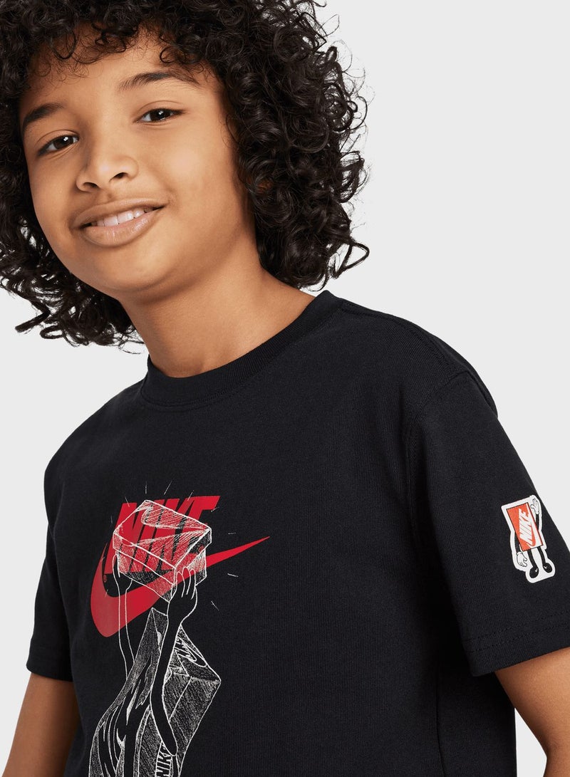 Nike Kids Boxy Fa23 1 T-Shirt - Image 3