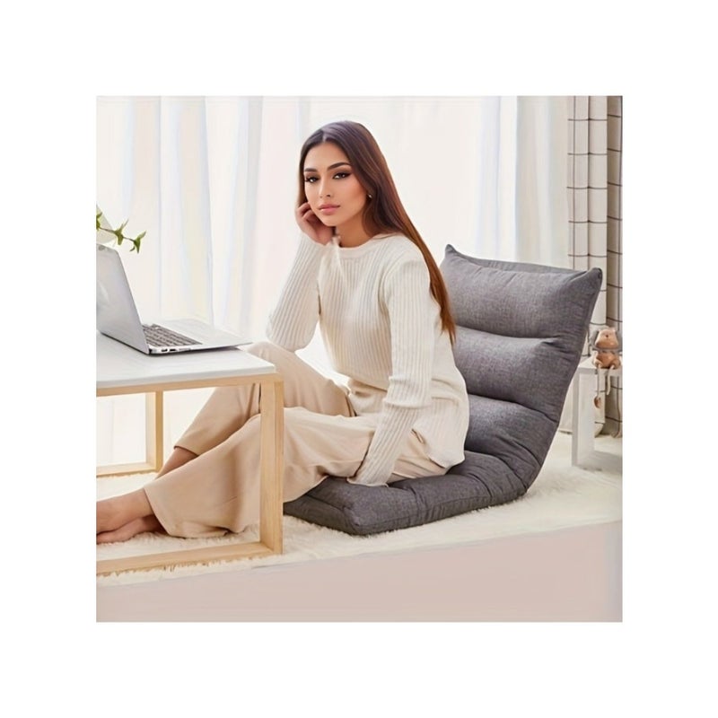 أريكة قابلة للطي، أريكة كسولة للاستخدام الفردي، داخلي/خارجي، مستلق، تصميم مريح، خفيف الوزن، صغير الحجم، مناسب للشرفة/تاتامي/نافذة الخليج/غرفة النوم/غرفة المعيشة/المكتب المنزلي/مسكن الطلاب/الشرفة الداخلية/كرسي صالة غرفة المعيشة، المعيشة - Image 5