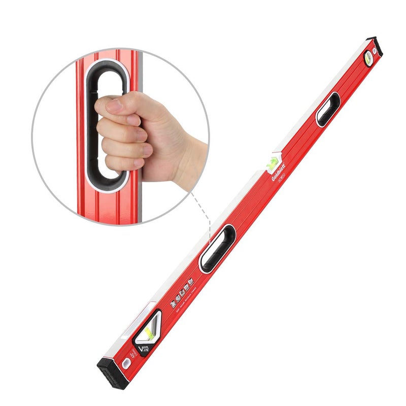 Goldblatt 48in. Double View Vertical Site I-box Spirit Level - Image 4
