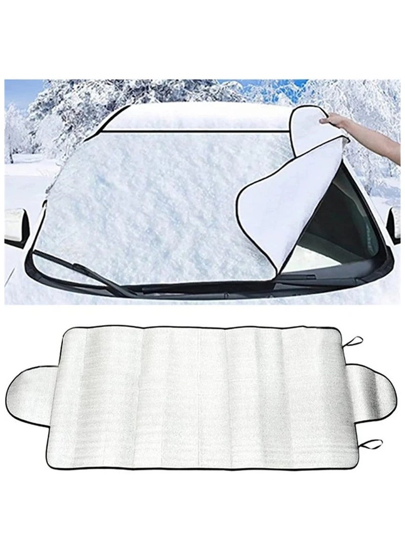 AROAQ Magnetic Car Front Windshield Cover Oxford Cloth Sun Shade Rainproof Heat Insulation Universal - Image 2