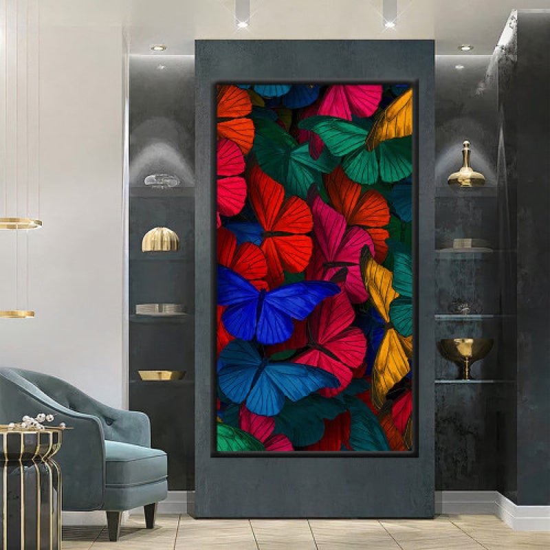 Marktna Modern design canvas painting with a hollow frame, size (50×70), one piece - Image 1