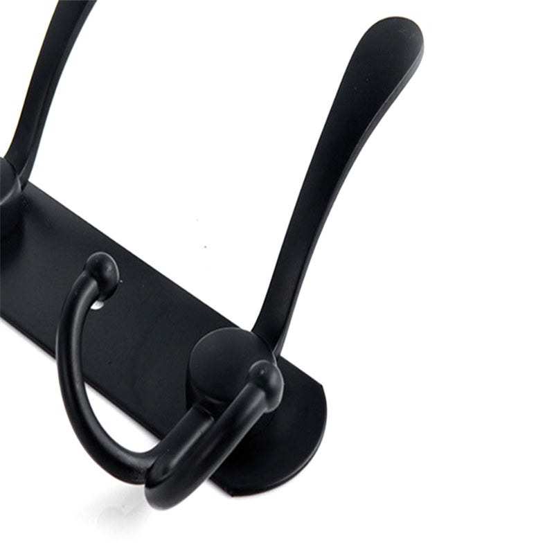 Coat Rack Wall Mounted 5 Tri Hooks Heavy-duty Non-slip Coat Hook Home Wall Hanger - Image 3