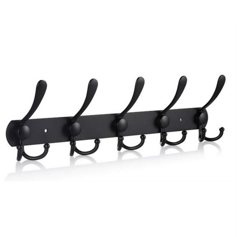 Coat Rack Wall Mounted 5 Tri Hooks Heavy-duty Non-slip Coat Hook Home Wall Hanger - Image 4