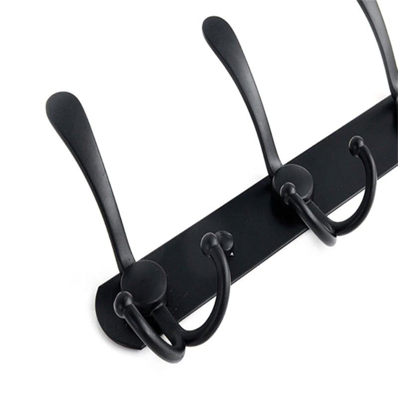 Coat Rack Wall Mounted 5 Tri Hooks Heavy-duty Non-slip Coat Hook Home Wall Hanger - Image 5