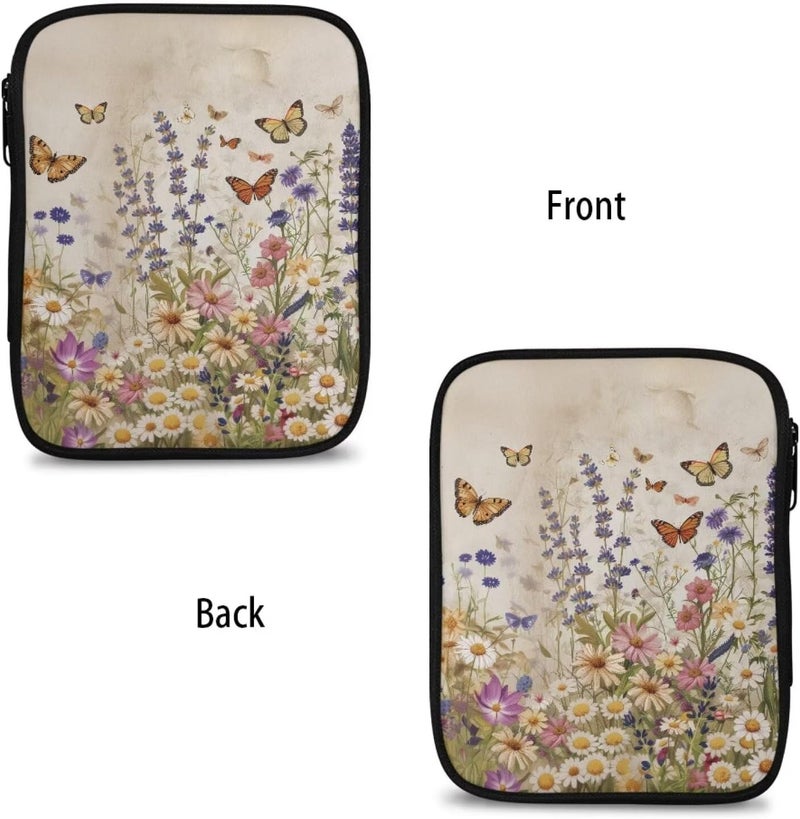 Vanideaoty Butterfly Crochet Hook Case Portable Floral Knitting Needle Case without Hooks and Accessories Empty for Airports and Parks - Image 4