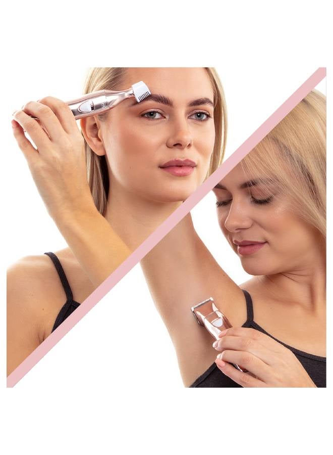 وال مزيل شعر الوجه والجسم من بيور كونفيدنس ذهبي وردي - Image 2