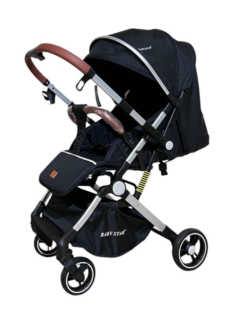 Gerenic Two-way foldable baby stroller - black - Image 2