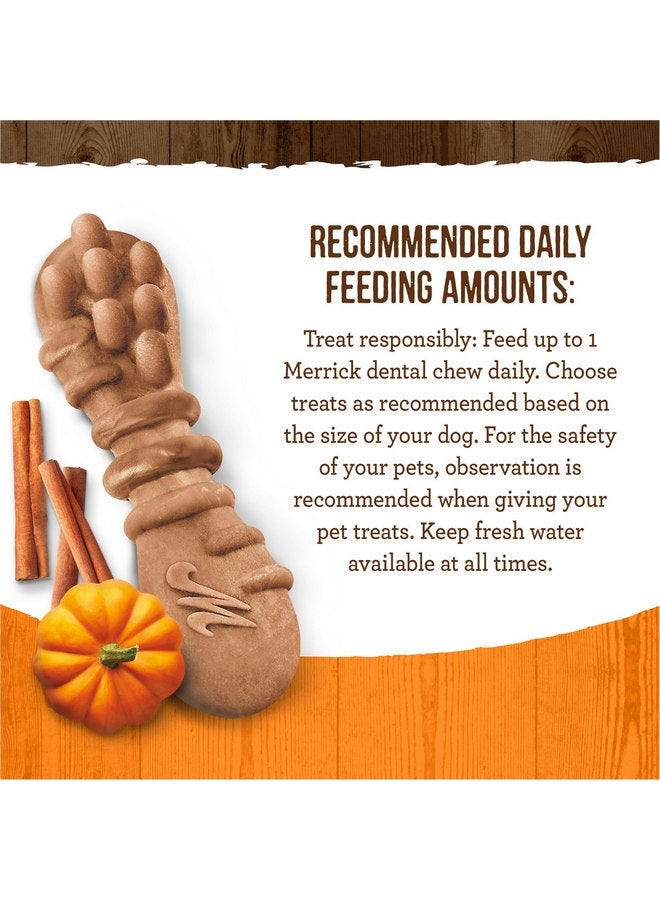 Merrick Fresh Kisses Natural Dental Chews, Treats Infused with Pumpkin and Cinnamon for Tiny Dogs 5-15 Lbs - 9 oz. Pouch - Image 5