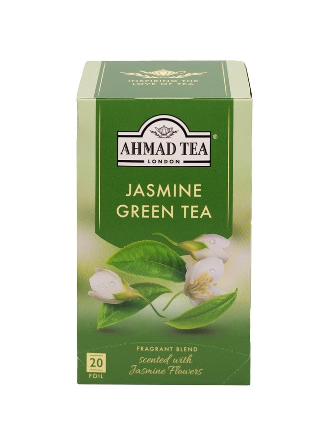 Ahmad Tea Jasmine Romance Green Tea, 20-Count Boxes (Pack of 6) - Image 1