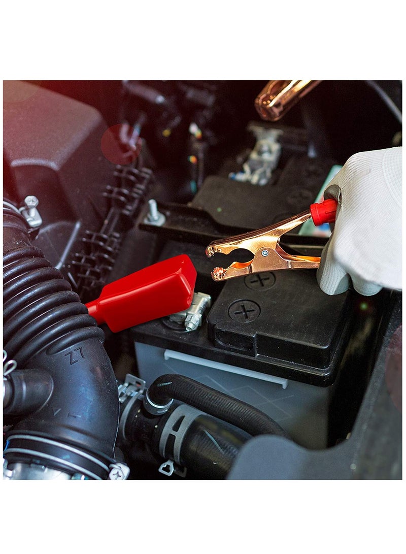 Generic Battery Terminal Covers Insulating Sleeves for Positive and Negative Cables Red and Black 4 Pack Ideal for Boats and Cars  - Image 3