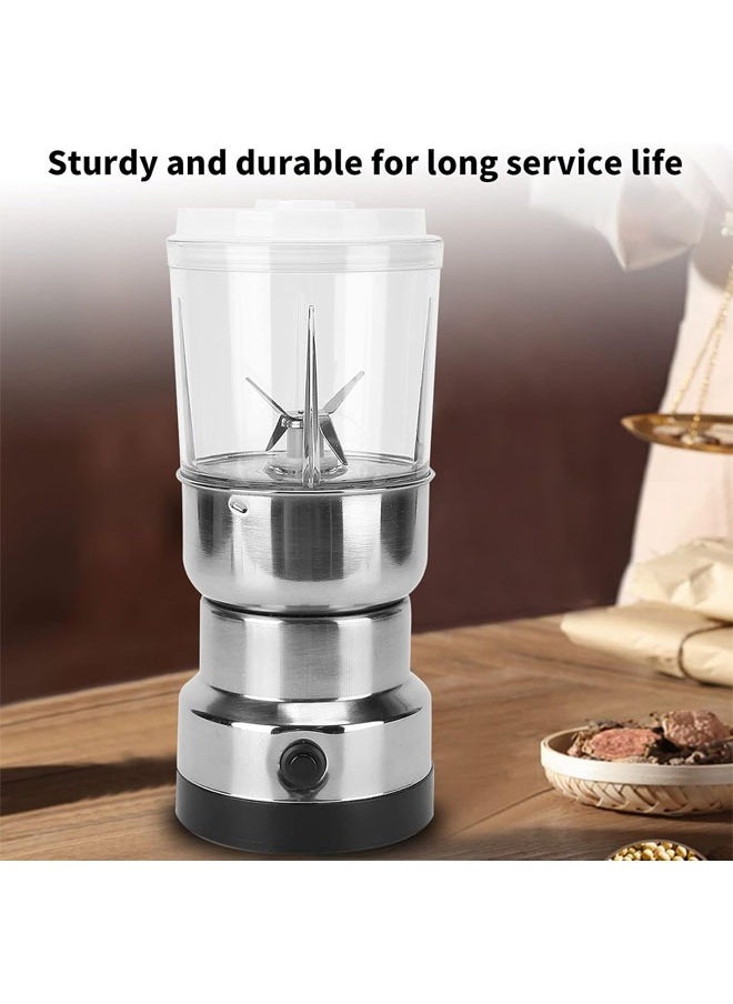 Hihonor Electric Grain Grinder, Multifunctional Coffee Bean Grinder, Stainless Steel Powder Grinder Machine, Automatic Grain Mill Grinder, Kitchen Milling Grinding Tool for Herbs/Grains/Nuts  - Image 2