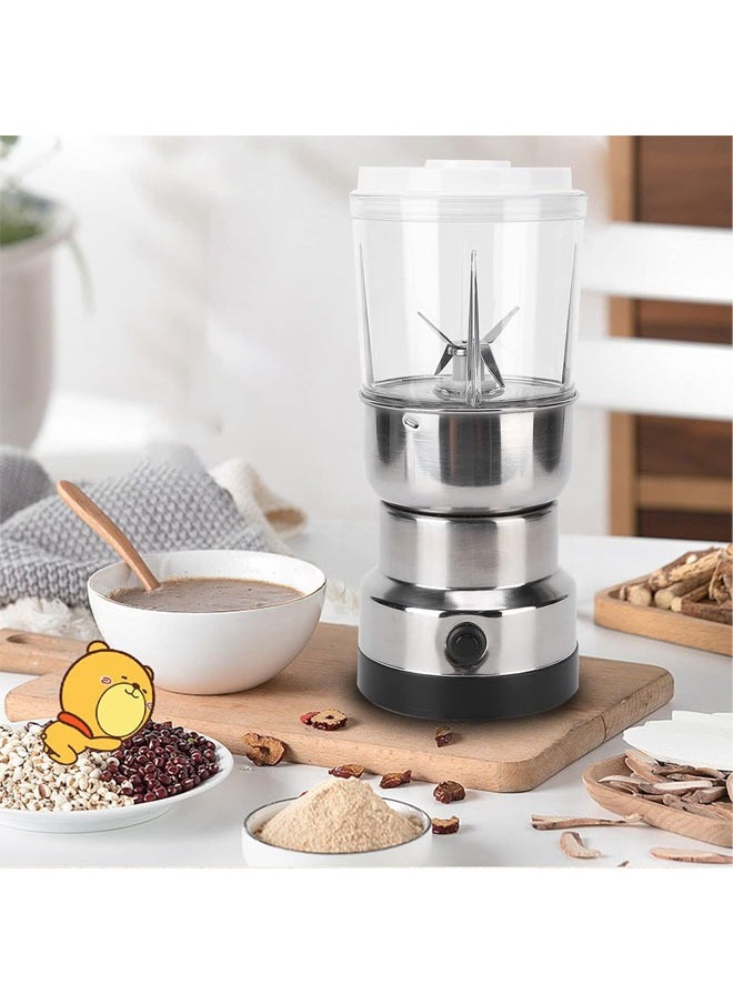 Hihonor Electric Grain Grinder, Multifunctional Coffee Bean Grinder, Stainless Steel Powder Grinder Machine, Automatic Grain Mill Grinder, Kitchen Milling Grinding Tool for Herbs/Grains/Nuts  - Image 4
