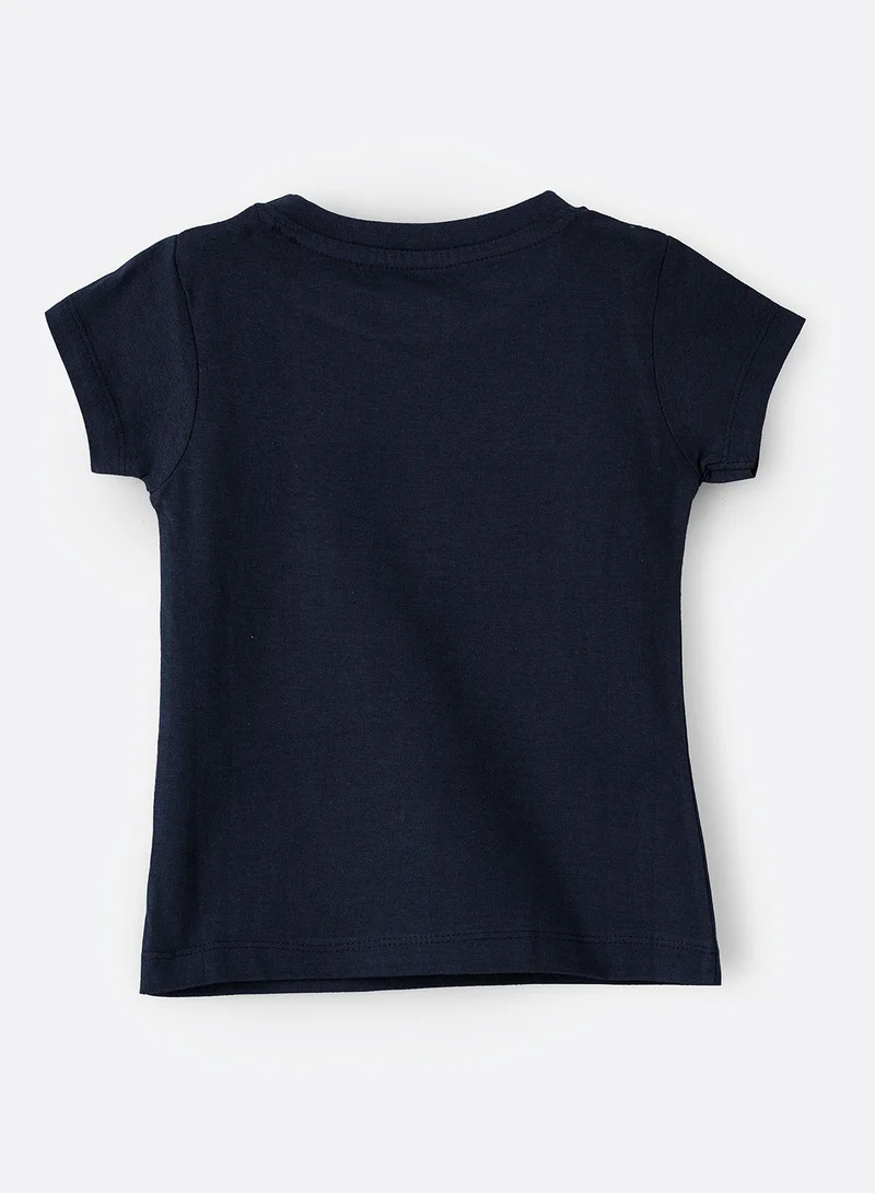 Jelliene Basic round neck graphic t-shirt