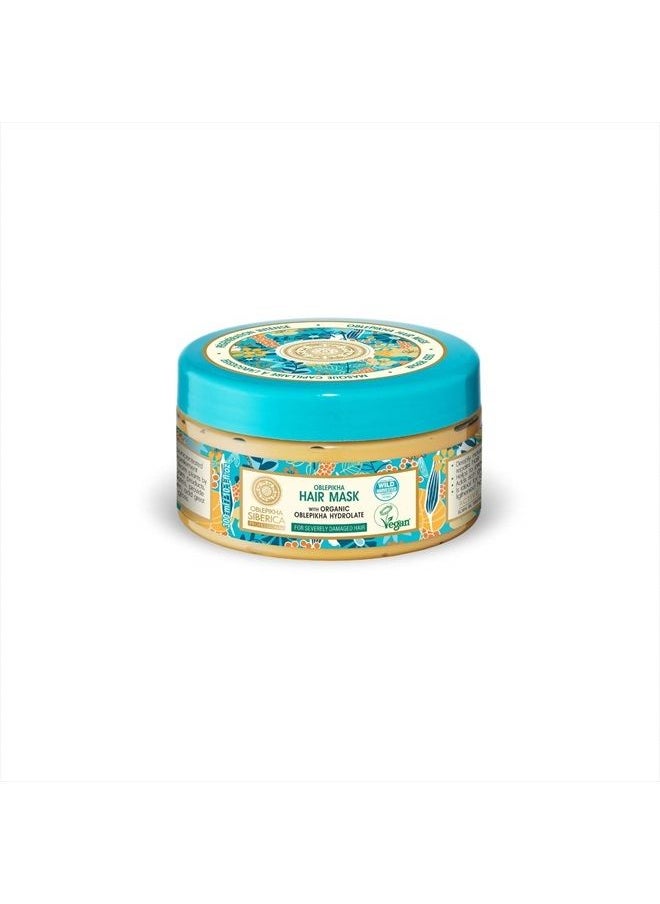 siberica Restorative Sea Buckthorn Mask for Damaged Hair, 10.14 Ounce  - Image 1