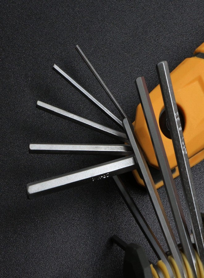 MULWARK 17pcs Folding Allen Wrench Set | Metric & Standard SAE - Key Tool 2 Pack Portable Hex for Basic Home Repair and General Applications - Image 5