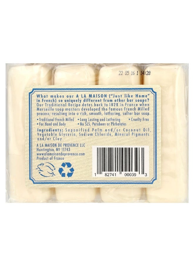 A La Maison De Provence A La Maison de Provence, Hand & Body Soap Bar, Hypoallergenic Unscented, 4 Bars, 3.5 oz (100 g) Each  - Image 2