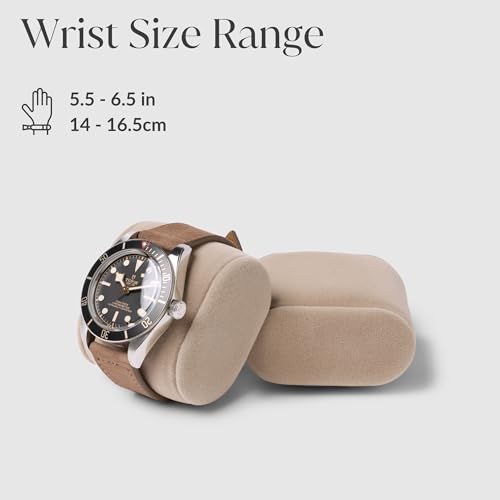 TAWBURY Bayswater Watch Box Pillows - Extra-Small | 16.5cm/6.5" Circumference | 55mm/2.2" Width | Compatible with Bayswater 8 Slot Watch Box (Taupe) | Pack of 8 Pillows (Beige/Cream) - Image 3