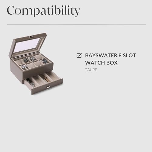 TAWBURY Bayswater Watch Box Pillows - Extra-Small | 16.5cm/6.5" Circumference | 55mm/2.2" Width | Compatible with Bayswater 8 Slot Watch Box (Taupe) | Pack of 8 Pillows (Beige/Cream) - Image 5