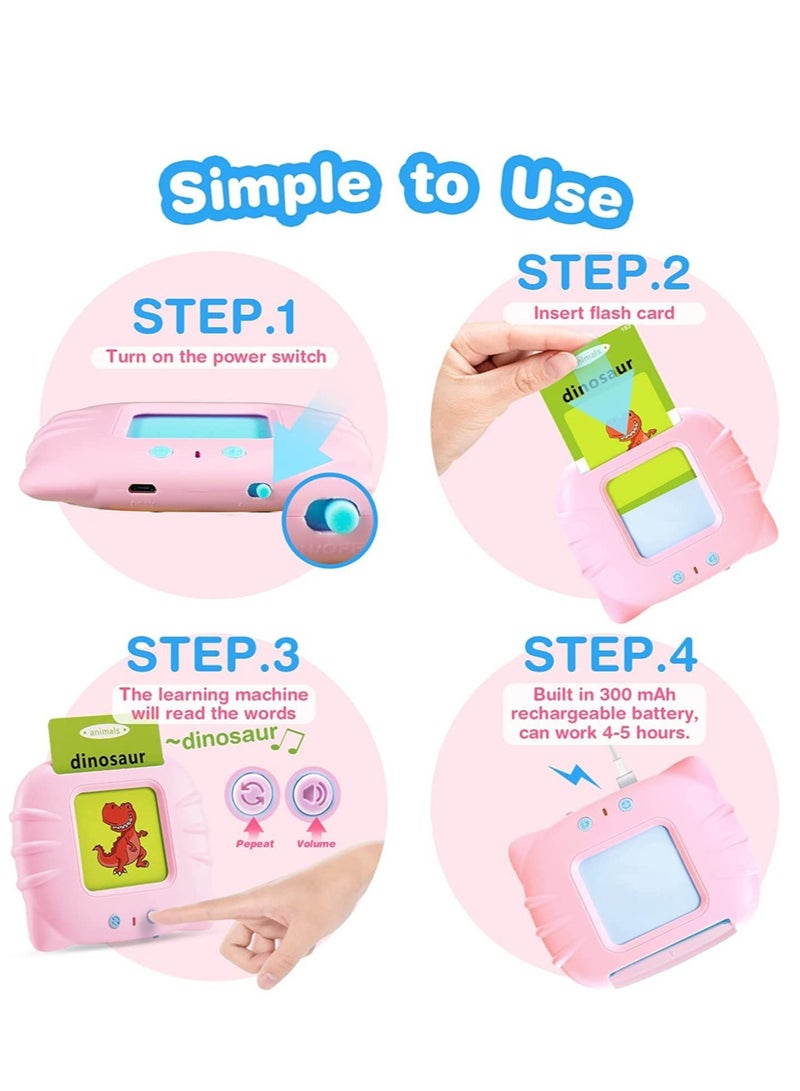 ELTRAZONE 112 Cards Flash for Toddlers 2-4 Years,Toddlers -Learning Animals Colors Shapes Audible Learning Sight Words Kindergarten Gift 1-4 Year Old Kids - Image 2