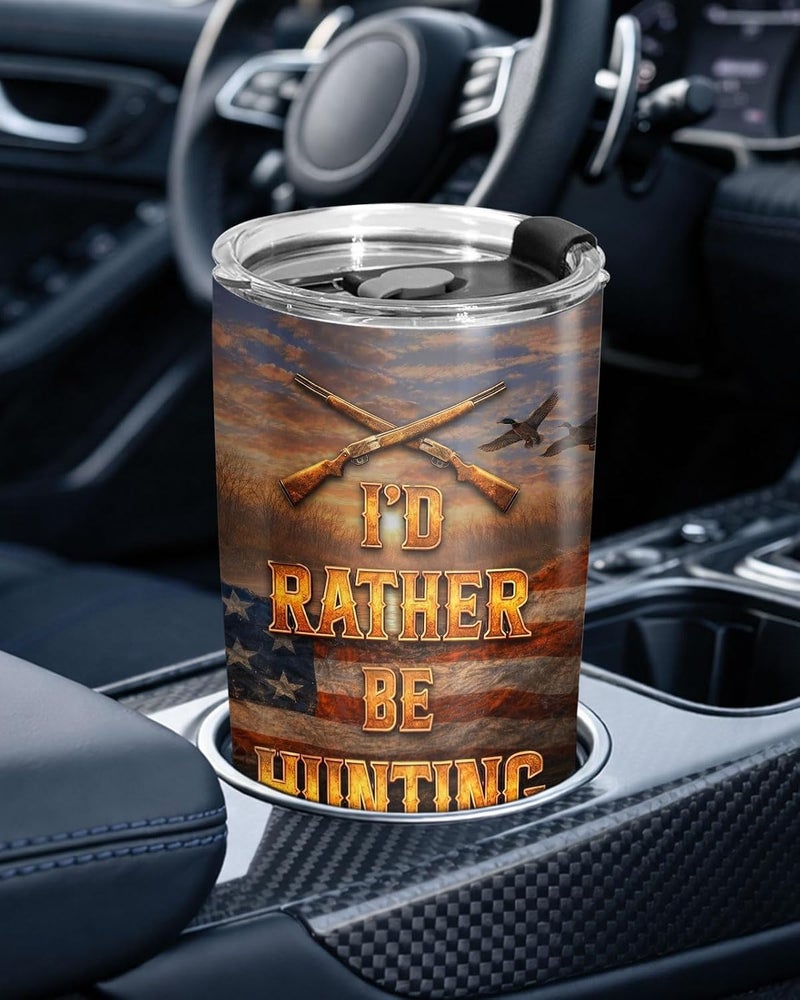 34HD Duck Hunting Dog Tumbler 20oz Stainless Steel Insulated Travel Mug with Lid Labrador Retriever Hunter Cup Outdoor Hunting Gifts for Men Dad Grandpa Birthday - Image 5