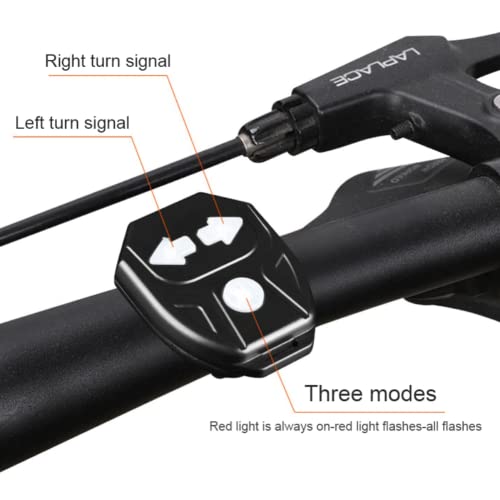Linist Bicycle Tail Light with Turn Signals Brake Light,Tweeter Wireless Remote Control Bicycle Rear Light Back USB Rechargeable Safety Warning Cycling Light - Image 5
