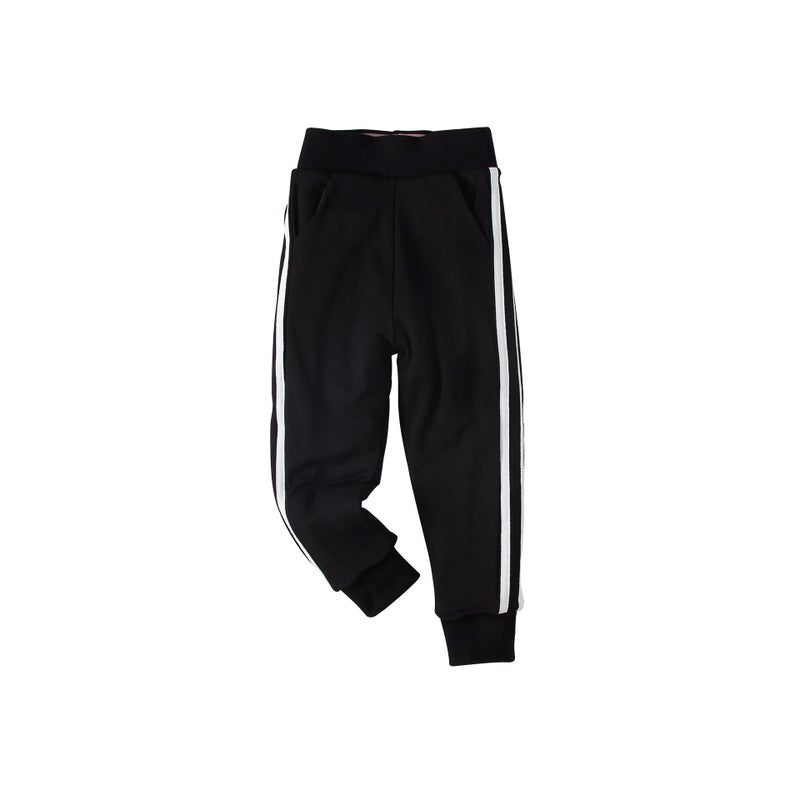 550G Girls' Extra Thick Leggings High Waist Girls' Trousers Side White Silk Pants Winter Children'S Outer Wear Warm Pants - Image 1
