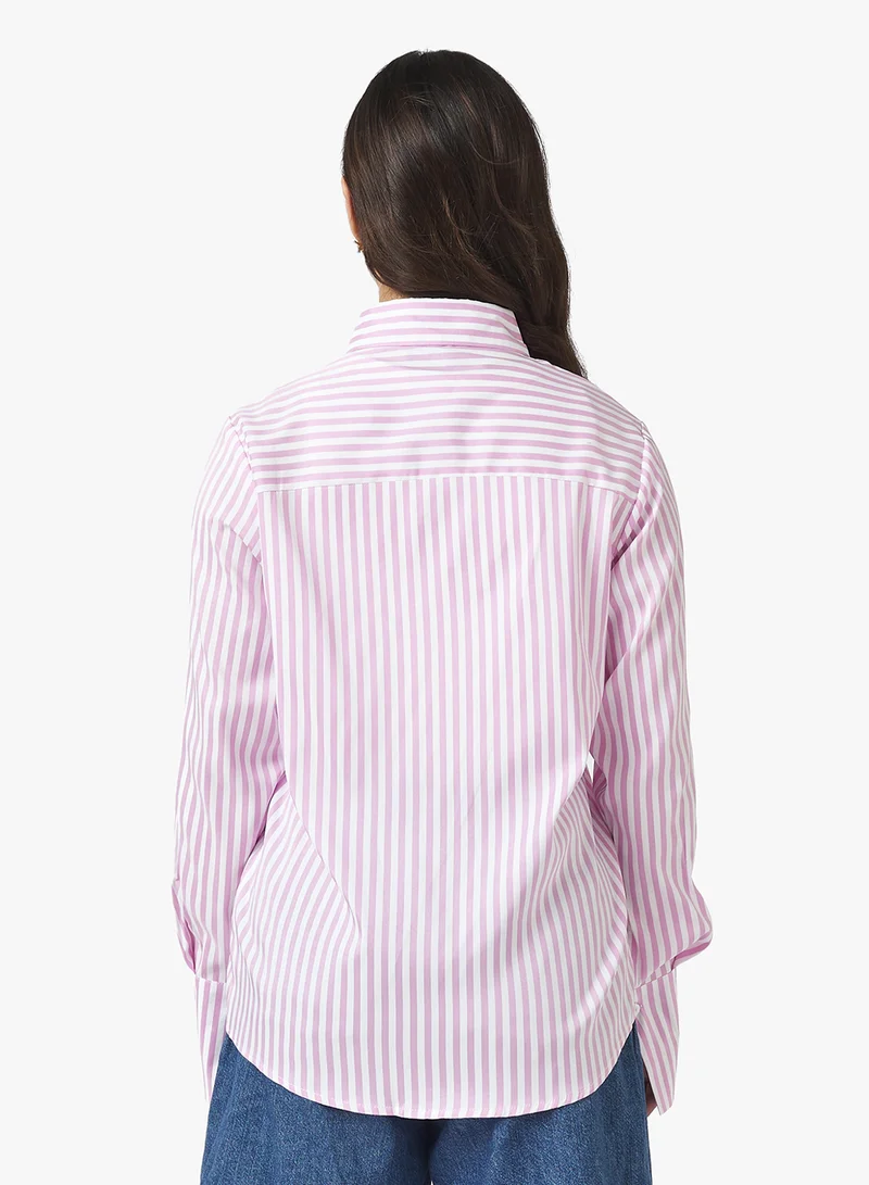 Ginger Stripe Button Down Shirt