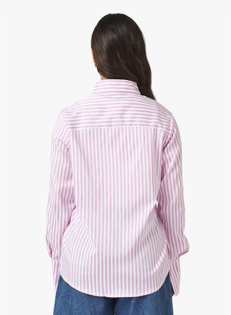 Ginger Stripe Button Down Shirt - Image 2