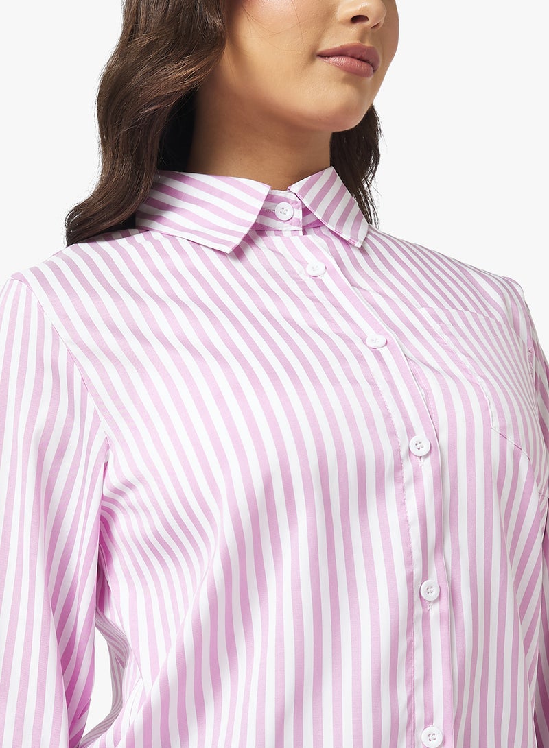 Ginger Stripe Button Down Shirt - Image 3