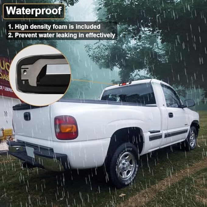 ريحني ضوء الفرامل الثالث LED عدسة مدخنة مع حشية مانعة للتسرب لسيارة شيفروليه سيلفرادو جي إم سي سييرا 1500 2500 3500 الكلاسيكية موديل 1999-2006 مجموعة مصباح التوقف المرتفع - Image 5