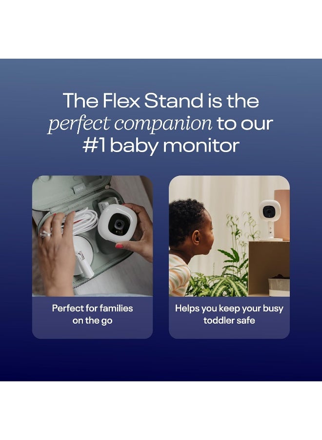 Nanit مراقب الأطفال الذكي نانيت برو وحامل فليكس - كاميرا فيديو آمنة بدقة 1080 بكسل عبر الواي فاي - Image 2