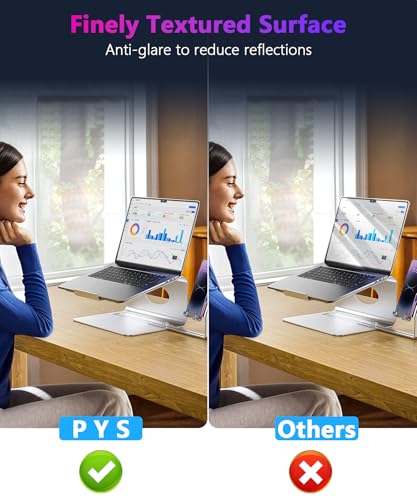 PYS 4-Way Privacy Screen for MacBook Pro 16 inch (2024-2021, M4, M3, M2, M1) - 360° Anti-Spy Filter, Matte Anti-Glare Protector, Scratch-Resistant Film, Laptop Privacy Filter Shield - Image 5