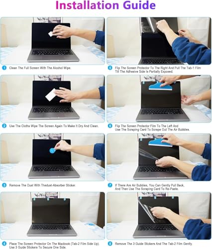 PYS 4-Way Privacy Screen for MacBook Pro 16 inch (2024-2021, M4, M3, M2, M1) - 360° Anti-Spy Filter, Matte Anti-Glare Protector, Scratch-Resistant Film, Laptop Privacy Filter Shield - Image 4