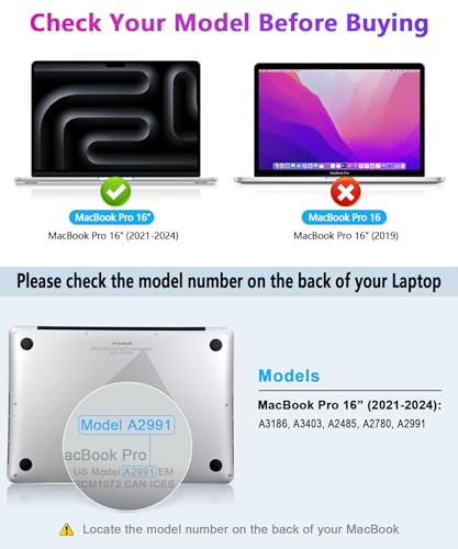 PYS 4-Way Privacy Screen for MacBook Pro 16 inch (2024-2021, M4, M3, M2, M1) - 360° Anti-Spy Filter, Matte Anti-Glare Protector, Scratch-Resistant Film, Laptop Privacy Filter Shield - Image 3