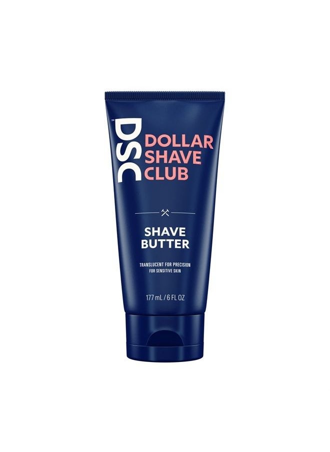 DOLLAR SHAVE CLUB Shave Butter 2-Pack | For Sensitive Skin, A Translucent Shaving Cream & Gel Alternative, Designed For A Gentle Glide, Helps To Fight Razor Bumps and Ingrown Hairs, Blue  - Image 2